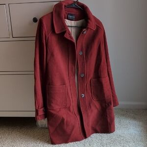 Atos Lombardini Italian Women’s Red Wool Coat